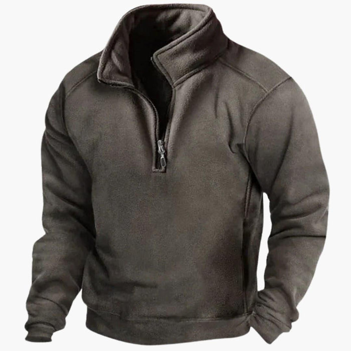 Men’s Fleece Pullover with Half-Zip Neckline
