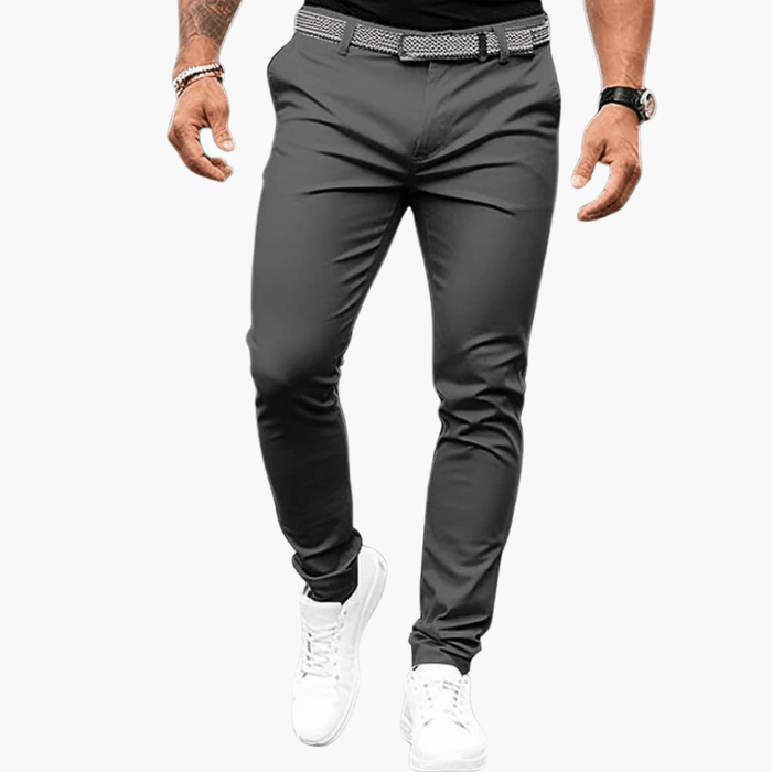 Men’s Business Trousers with Defined Fit and Waistband