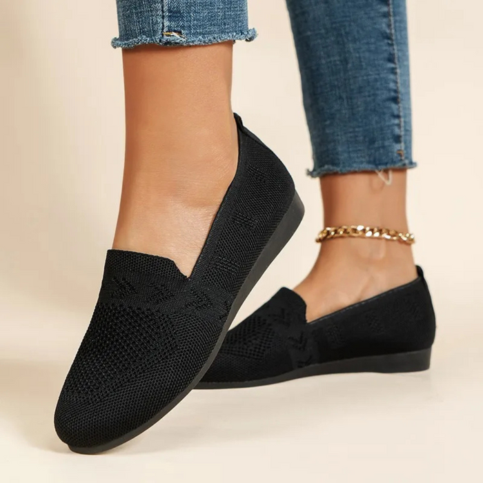 Women's Breathable Mesh Slip-On Flat Trainers