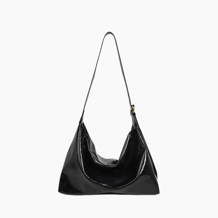 Women's Vegan Leather Hobo Shoulder Bag with Adjustable Strap