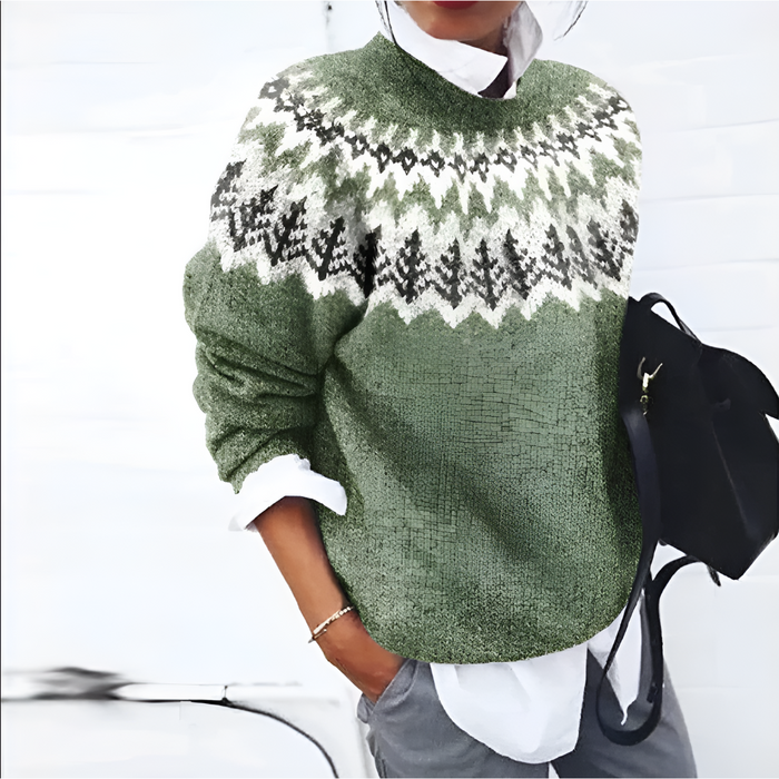 Women's Floral Jumper with Long Sleeves