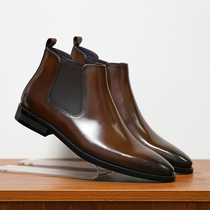 Men's Chelsea Boots with Elastic Side Gusset