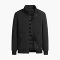 Men’s Padded Jacket with High Collar and Front Zip