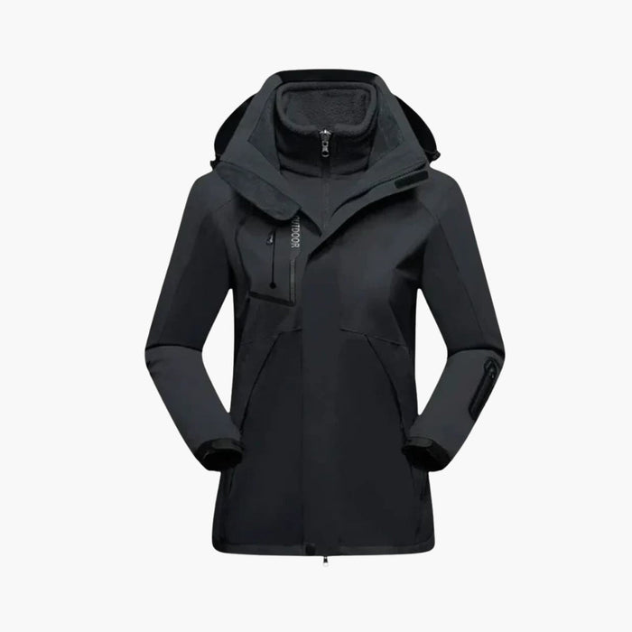 Women's Ski Jacket with Full Zip and Removable Lining