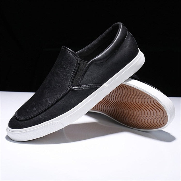 Men's Slip-On Loafers with Contrast Sole