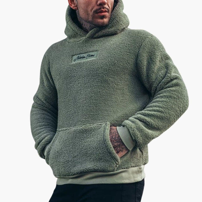 Men’s Hoodie with Drawstring Hood and Kangaroo Pocket