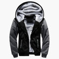 Men's Hooded Jacket with Zip and Lining