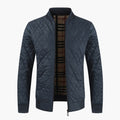 Men’s Bomber Jacket with Padded Body and Checkered Lining