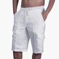 Men's Cargo Shorts with Drawstring and Multiple Pockets