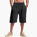 Men’s Cargo Shorts with Elastic Waist and Pockets