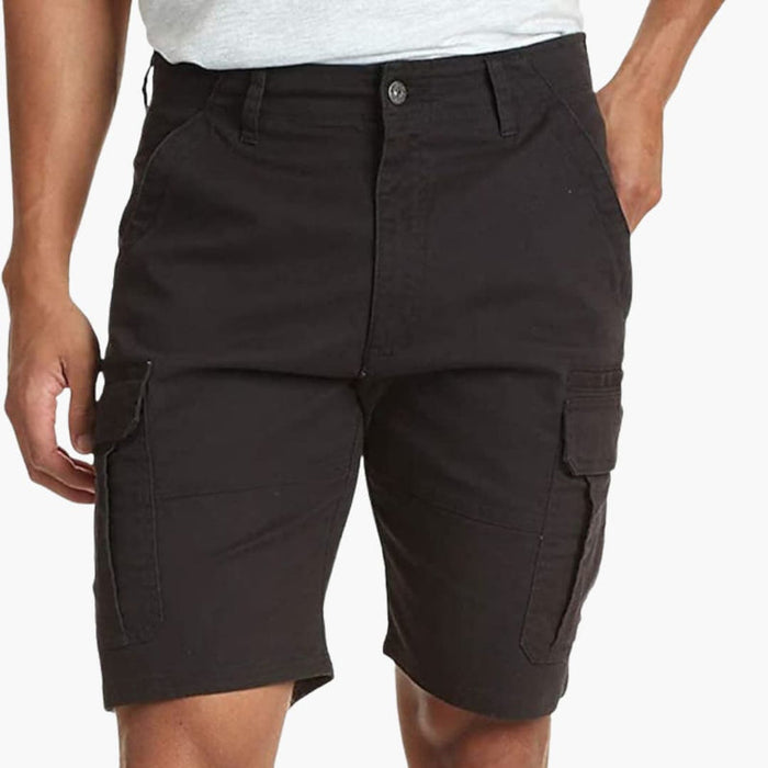 Men's Cargo Shorts with Zipper and Flap Pockets