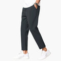 Men's Trousers with Elastic Waistband and Drawstring Closure