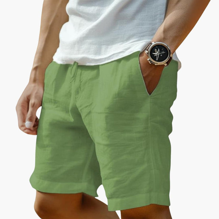 Men's Shorts with Elastic Waistband and Drawstring
