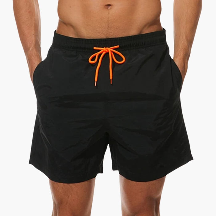 Men's Shorts with Elastic Waistband and Inner Lining