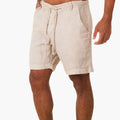 Men's Summer Trousers with Drawstring and Tapered Legs