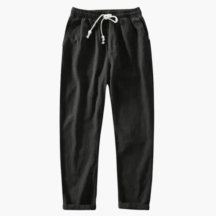 Men's Summer Trousers with Elastic Waist and Loose Fit