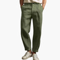 Men’s Summer Trousers with Elastic Waist and Regular Fit