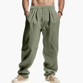Men’s Summer Trousers with Elastic Waistband and Side Pockets