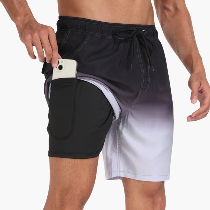 Men’s Swim Shorts with Drawstring and Inner Lining