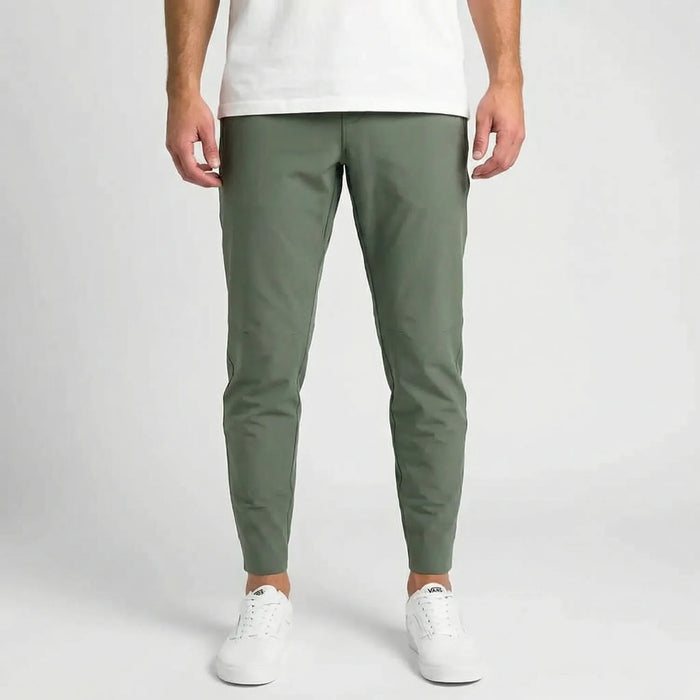 Men's Slim-Fit Trousers Straight Leg Ankle Cuff for Work