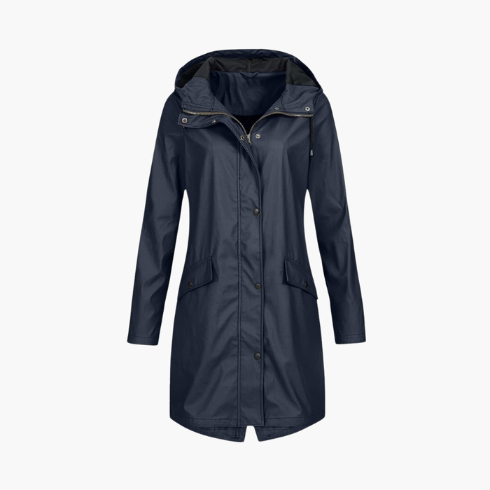 Women’s Raincoat with Hood and Zip