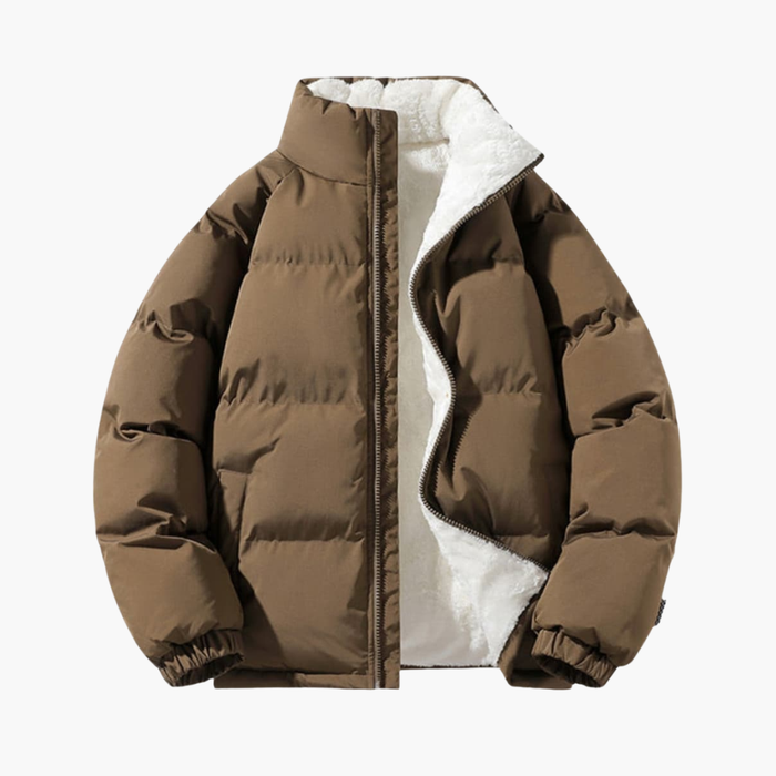 Men’s Quilted Jacket with Zipper and Lining