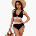 Women’s Adjustable Two-Piece Bikini Set with Tie-Side Bottom