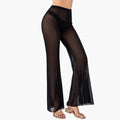 Women’s Beach Trousers with Elastic Waist and Wide Legs