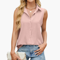 Women’s Blouse with Collar and Button Fastening