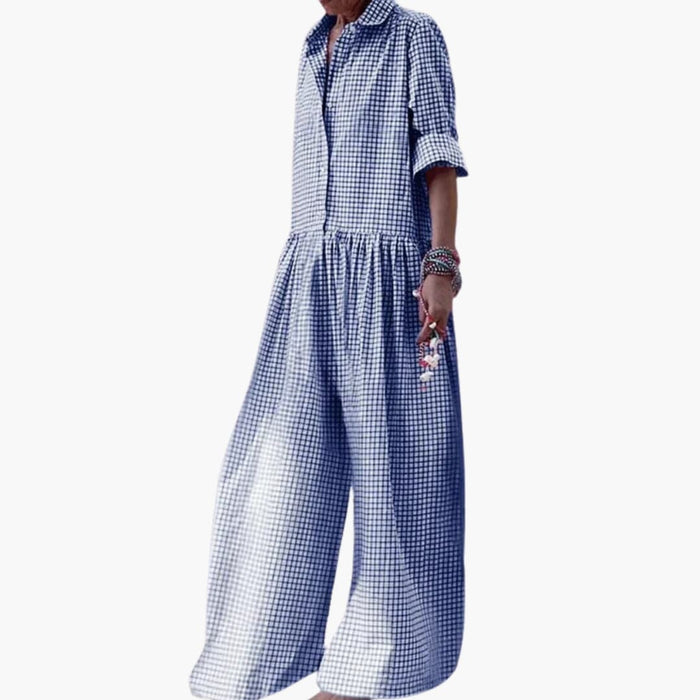 Women’s Checked Jumpsuit