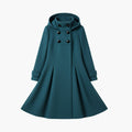 Women’s Coat with Hood and Button Closure