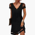 Women’s Dress with Decorative Detail and Plain Surface