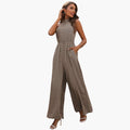 Women’s High Neck Jumpsuit with Wide Legs
