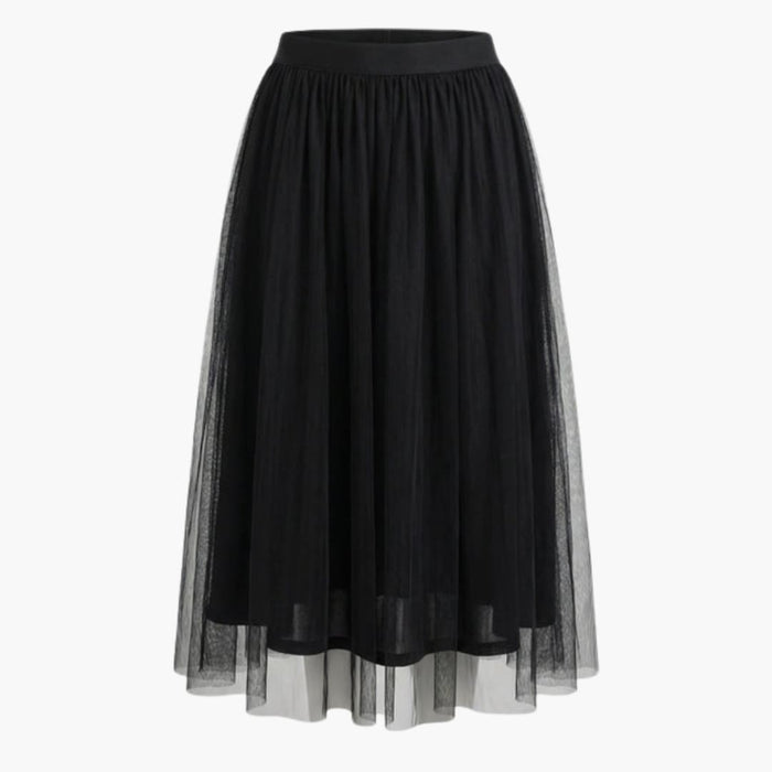 Women's High Waist Ankle-Length Skirt with Straight Hem
