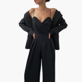 Women’s High Waist Jumpsuit with Spaghetti Straps