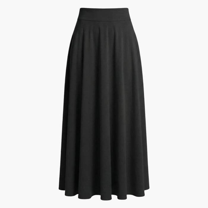 Women's Maxi Skirt with High Waist and Side Pockets