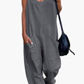 Women's Overall with Adjustable Shoulder Straps and Front Pockets
