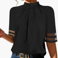 Women’s Plain T-Shirt Short Sleeve Round Neck Top