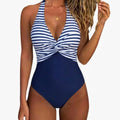Women’s Push-Up One-Piece Swimsuit – Adjustable Strap Bathing Suit