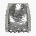 Women's Sequin Mini Skirt with Elastic Waistband