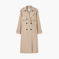 Women’s Trench Coat with Button Placket