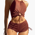 Women’s Triangle Bikini Set with Tie Side Bottom – Two-Piece Swimsuit