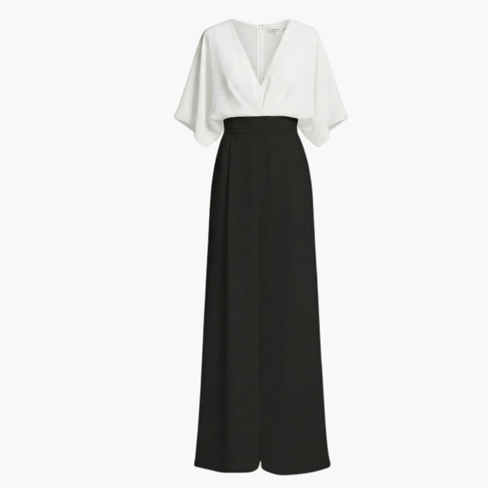 Women’s V-Neck Wide Leg Jumpsuit