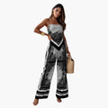 Women’s Wide Leg Jumpsuit with Adjustable Straps