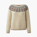 Women’s Knit Jumper with Geometric Pattern