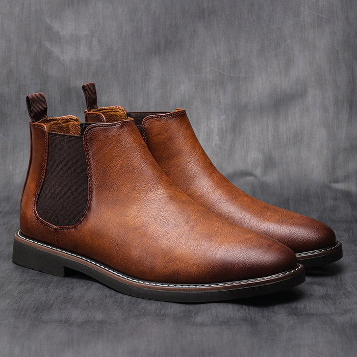 Men's Chelsea Boots with Elasticated Side Panels