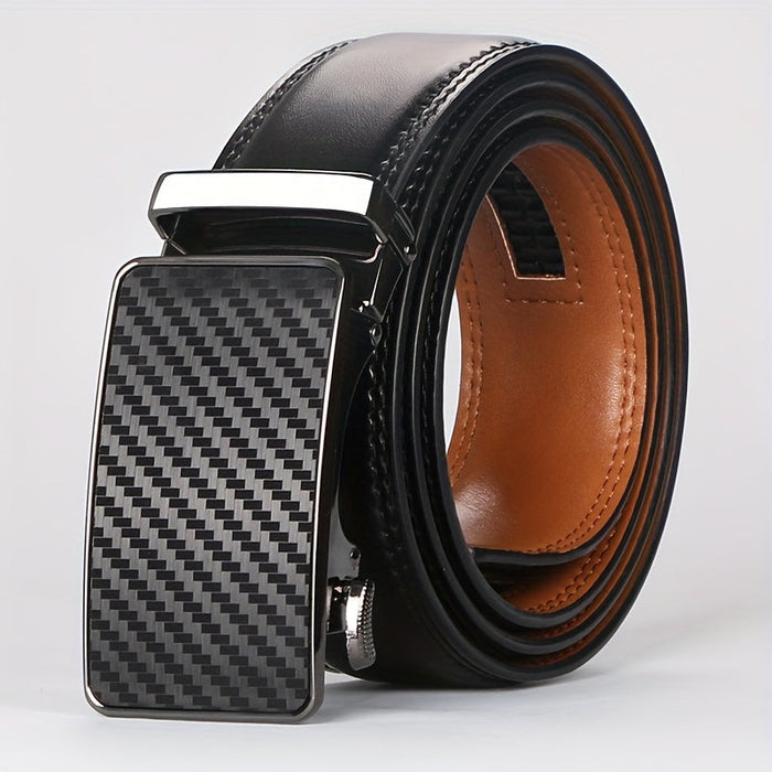 Men's Automatic Ratchet Belt with Adjustable Buckle